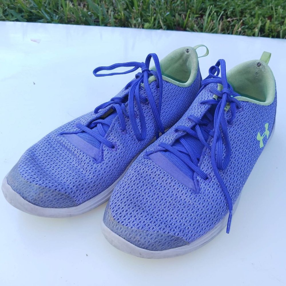 Under Armour Girls Street Precision Size 6.5Y Purple Running Shoes - Picture 2 of 7